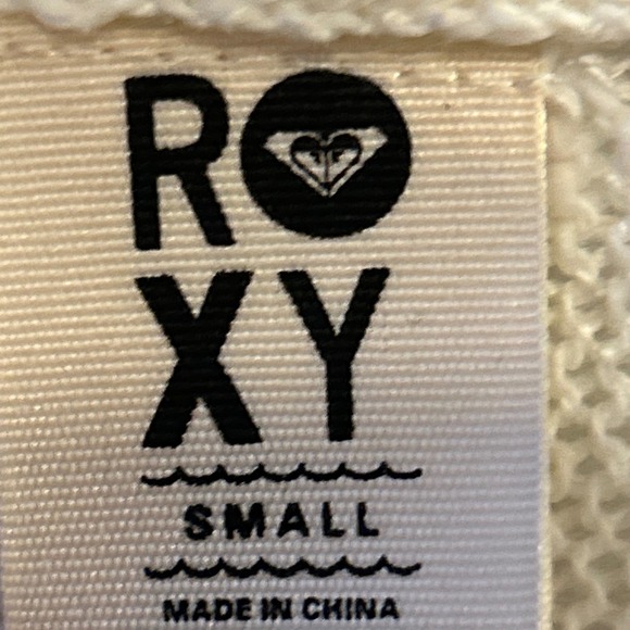 Roxy Womens Knit Open Front Poncho Cardigan Sweater Cream Small - Picture 3 of 8